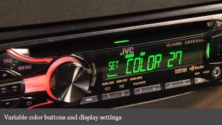 JVC Arsenal KD-AHD65 CD Receiver Display \u0026 Controls Demo | Crutchfield Video