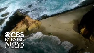 Desperate search in California for missing girl, swept away by rip currents