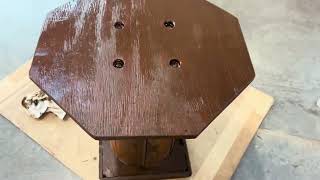 Table from damaged electrical spool