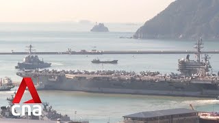 US aircraft carrier arrives at naval base in South Korea's Busan