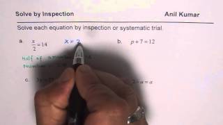 How to Solve Algebraic Equations by Inspection - EDEXCEL - GCSE - SAT