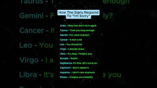 How Each Zodiac Sign REALLY Responds to “I’m Sorry” ♈️💔♏️