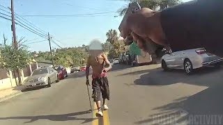 Bodycam Footage Of San Diego Officer Shooting Man Swinging Chain