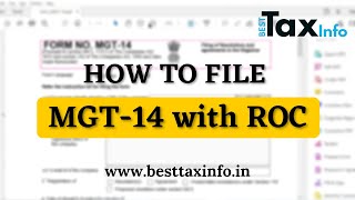 How To File MGT-14 With ROC | Live Process | Address Change of Company