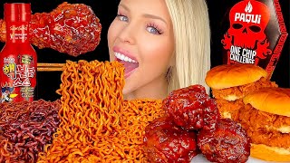 ASMR 10X NUCLEAR FIRE NOODLES CHALLENGE!! (EATING SOUNDS) *FAIL* MUKBANG 먹방 HUNNIBEE ASMR