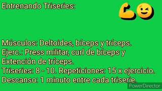 Entrenamiento de Triseries.