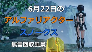 PSO2NGS　6月22日のアルファリアクター＆スノークス　回収風景