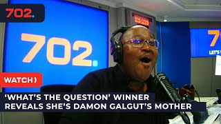 ‘What’s the question’ winnerreveals she’s Damon Galgut’s mother