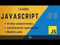 Learn JavaScript by creating a Game using HTML CSS and JS part 6