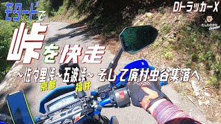 【DトラッカーX #139】軽量モタードでヒラヒラ走行。佐々里峠、五波峠を越えて福井県山間部の廃村虫谷集落へ【関西】【京都】【福井】【林道】