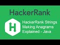 HackerRank Strings : Making Anagrams Explained - Java