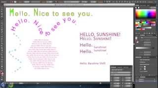 Adobe Illustrator CS6 Type Text Tool Basics Tutorial