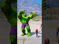 RANDOM SPIDE-RMAN VS RED-HULK BABY BATTLE #gta5 #hulk