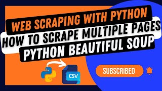 Web Scraping with Python | How to Scrape Multiple Pages - Python BeautifulSoup