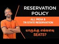 Reservation policy explained in Tamil