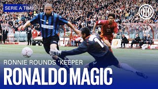 RONNIE ROUNDS KEEPER | BEST OF RONALDO VS ROMA 🤩⚽️⚫️🔵