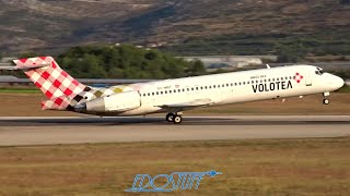 Close-up Volotea Boeing 717 EC-MGT Takeoff - Split Airport SPU/LDSP