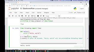 Python - How to implement a timer to call a function