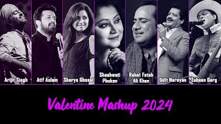 Valentine Mashup 2024 | Zubeen, Arijit, Atif, Shreya, Udit, Rahat, Shashwati | Assamese & Hindi