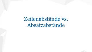 Word 2016 Zeilenabstand und Absatzabstand