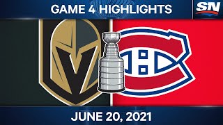 NHL Game Highlights | Golden Knights vs. Canadiens, Game 4 - Jun. 20, 2021