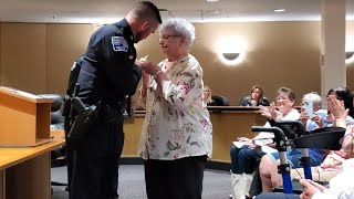 Davenport Police Department swears in 8 new officers at Davenport City Council meeting