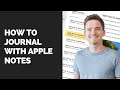 How to Journal with Apple Notes
