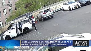 Caught On Video: Man Shot During Robbery In Queens Mall Parking Lot