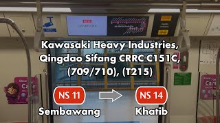 [SMRT Trains] - Kawasaki - CRRC Sifang C151C, (709/710), (Sembawang - Khatib)