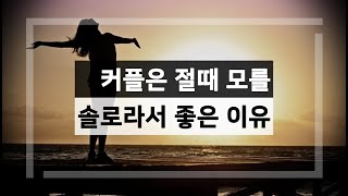 우리가 솔로라서 좋은 이유!! 커플들은 절때 모를껄?