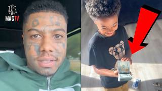 Blueface Gives Son Javaughn $11k Cash Instead Of "BM" Jaidyn Alexis! 😱