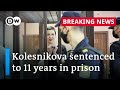 Belarus opposition leader Maria Kolesnikova jailed for role in protests | DW News