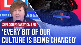 Shelagh Fogarty can't fathom caller's anger at England flag design | LBC debate