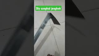 ide tukang las membuat cangkul jongkok dari plat besi || cocok untuk kebun mini #shorts