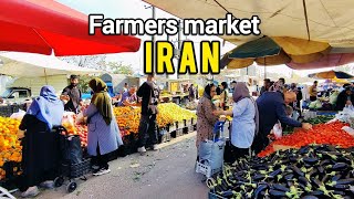 farmers market in Iran,someh sara city.یکشنبه بازار صومعه‌سرا و خیابان طالقانی