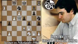 Greatest Chess Moves Ever!! 17)Nd5!! Serper vs Nikolaidis 1993