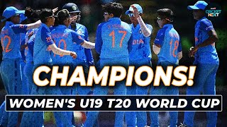 IND vs ENG Women's U19 T20 World Cup Final: India WINS The Inaugural Women's U19 T20 World Cup