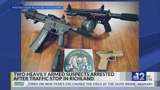 Driver arrested after guns found during Richland traffic stop