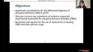 Disruptive Behavior Disorders: Diagnosis and Management