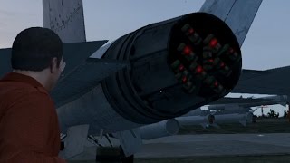 #48【GTA5リクエスト編】粘着爆弾を戦闘機のブォーに付けて飛ぶと爆発するのか!!