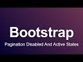 Bootstrap 3 Tutorial 45 - Pagination Disabled And Active States