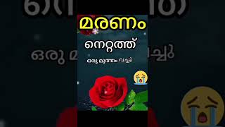 അതെ മരണം തണുപ്പാണ് ജീവിതമാണ് താപം #ytshorts #motivation #quotes #malayalam #sad#yt