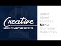 CSS Creative Menu Hover Effects 2 | Html CSS Hover Effects Tutorial