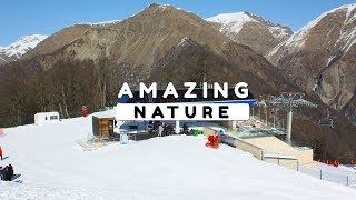 Beautiful Nature Video in Full HD - View of Gabala City from the Tufandag Rope Line Episode 2