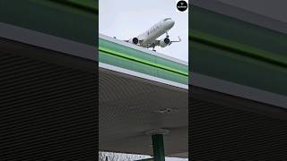 MEA Airlines Aircraft flying very low over the petrol station ⛽️✈️ #short #shortfeed #shortbeta