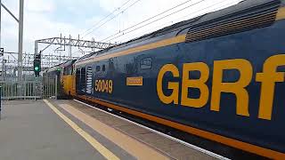 1Z50 Pafindors tour with GBRF class 50s  50007\u002650049 departing Crewe platform 6 to Edinburgh MK2s