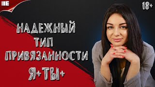 Надежный тип привязанности  Я+ ТЫ+  Уверенность в себе и безопасность. Здоровая самоценнность