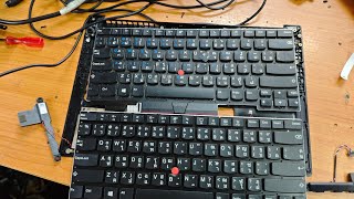 Lenovo  Thinkpad E14 disassembly Keyboard replacement