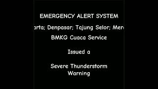 Severe Thunderstorm Warning for my area!! [EAS #1]