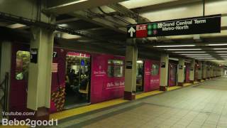 NYC Subway: IRT R62A Ad-Wrapped 42nd St (S) Shuttle at Grand Central Station